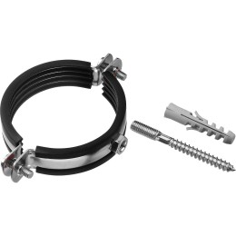 Хомут со шпилькой дюбелем и резинкой (ф100)