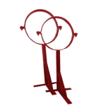 Кронштейн телескоп. с хомутом 250 красный 25-45 см