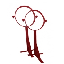 Хомут телескопический красный 25-45 см