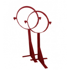 Кронштейн телескоп. с хомутом 210 красный 25-45 см