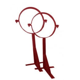 Кронштейн телескоп. с хомутом 160 красный 25-45 см