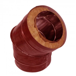 Сэндвич Отвод 45 150/210 оцинк. 0,5 / оцинк. 0,5 красный