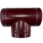 Сэндвич Тройник 90 300/380 оцинк. 0,5 / оцинк. 0,5 красный