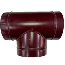 Сэндвич Тройник 90 150/210 оцинк. 0,5 / оцинк. 0,5 красный