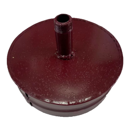 Заглушка с отв. конденсата 100 оцинк. 0,5 красный