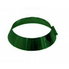 Косынка 230 из оцинкованной стали зеленая 0,5 мм для дымохода