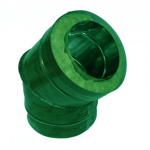 Сэндвич Отвод 45 150/210 оцинк. 0,5 / оцинк. 0,5 зелёный