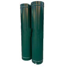 Труба сэндвич 1 метр оцинкованная сталь-оцинкованная сталь зеленая