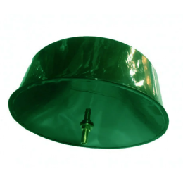 Заглушка с отв. конденсата 100 оцинк. 0,5 зелёный