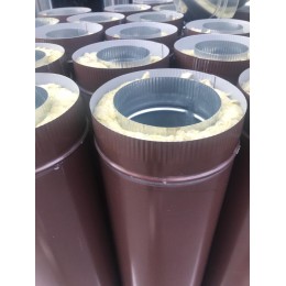 Сэндвич Труба 1 м 150/210 оцинк. 0,5 / оцинк. 0,5 зелёный