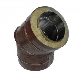 Сэндвич Отвод 45 150/210 оцинк. 0,5 / оцинк. 0,5 красный