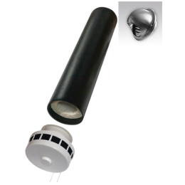 КИВ 125 0,5м с выходом стенным из нержавеющей стали. Клапан Инфильтрации Воздуха