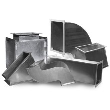 Прямоугольные воздуховоды из оцинкованной стали