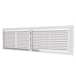 4513РП Решетка вентиляционная РП. фланец 432х117 переточная 455х133 пластик ERA