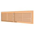 4513РП беж Решетка вентиляционная РП. фланец 432х117 переточная 455х133 пластик Beige ERA