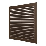1313С, коричневый Решетка вентиляционная С сетка 138х138 пластик Brown ERA