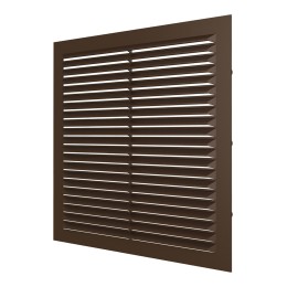 1724С, коричневый Решетка вентиляционная С сетка 170х240 пластик Brown ERA