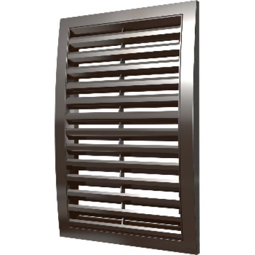 2525РРН кор, Решетка наружная ASA вентиляционная вытяжная 250х250, коричневая