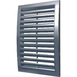 1515РРН сер, Решетка наружная ASA вентиляционная вытяжная 150х150, серая