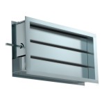 Алюминиевый воздушный клапан КВал 1000*500 