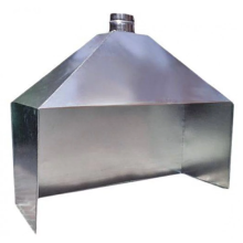 Зонты вытяжные для мангала из оцинкованной стали