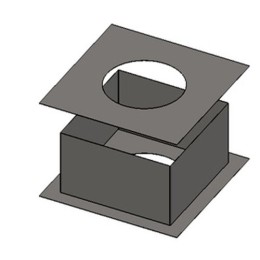 Короб ф100  оцинкованный сталь