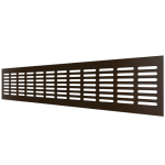 4810DP Al Dark bronze Решетка вентиляционная DP AL сетка переточная 480х100 алюминий Dark bronze ERA