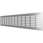 4810DP Al Silver Решетка вентиляционная DP AL сетка переточная 480х100 алюминий Silver ERA