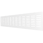 4810DP Al белая Решетка вентиляционная DP AL сетка переточная 480х100 алюминий ERA