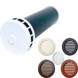 КИВ 100 0,5м с пластиковой решеткой. Клапан Инфильтрации Воздуха