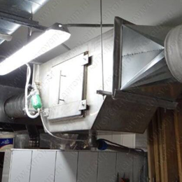 Горизонтальный гидрофильтр L=1250 для воздуховода 1000×400 из нержавеющей стали