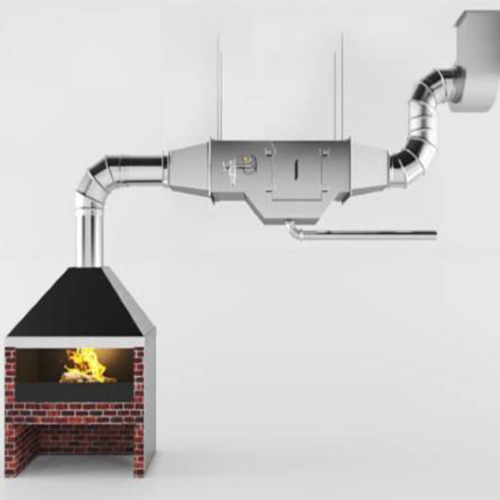 Горизонтальный гидрофильтр L=1250 для воздуховода 900×400 из нержавеющей стали