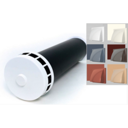 КИВ 100 0,5м с выходом настенным с клапаном. Клапан Инфильтрации Воздуха