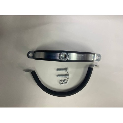 d200Хомут c резиновым профилем усиленный и приварной гайкой 