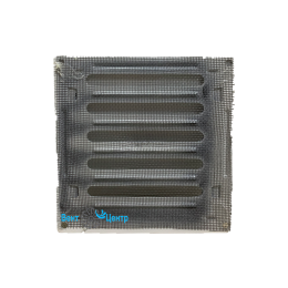 Решётки фасадные с москитной сеткой Р 150х150 белый