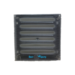 Решётки фасадные с москитной сеткой Р 150х150 бронза