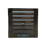 Решётки фасадные с москитной сеткой Р 250х250 медь