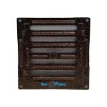 Решётки фасадные с москитной сеткой Р 200х200 медь