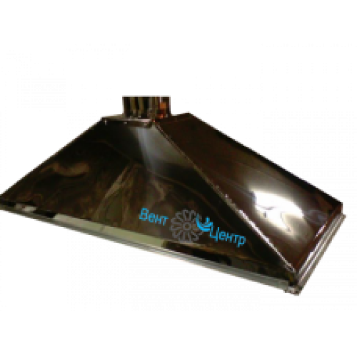 ЗВНК 600х1000х400h d200 купольный зонт вытяжной из нержавеющей стали