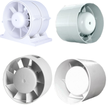 Канальные бытовые вентиляторы