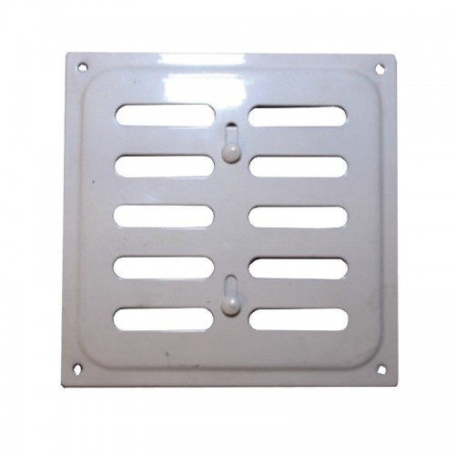 Решетка металлическая Колор регулируемая 160х160 белый