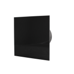 Вентилятор накладной энергосберегающий бесшумный MMotors JSC MMP-06 100 UE 5.5Вт ТН (Таймер, датчик влажности) Стекло/Квадрат Черный Матовый