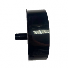 Заглушка с отводом конденсата D 230 из оцинкованной стали чёрная