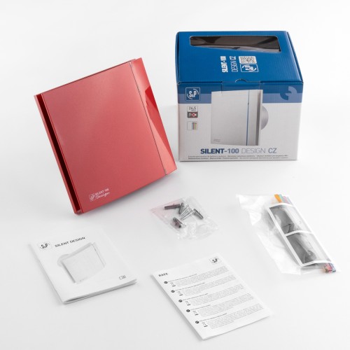 Накладной вентилятор Soler Palau SILENT-100 CZ RED DESIGN 4C