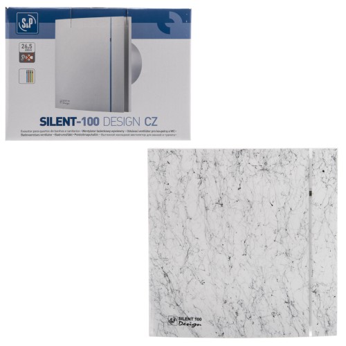 Накладной вентилятор Soler Palau SILENT-100 CZ MARBLE WHITE DESIGN 4C