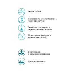 PVC-5-C-125 для отвода дыма, стружки Промышленный шланг из ПВХ