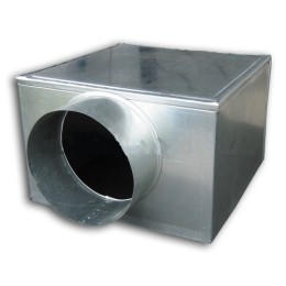 Адаптер 450х450ф250 из оцинкованной стали боковая врезка