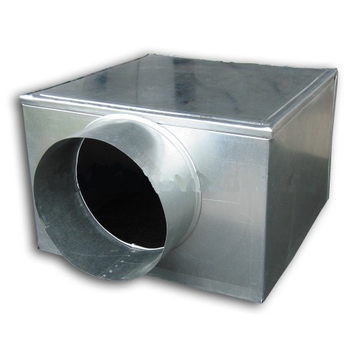 Адаптер 155х155ф125 из оцинкованной стали боковая врезка
