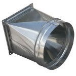 Переход 200х200/125 из оцинкованной стали 0,5 мм