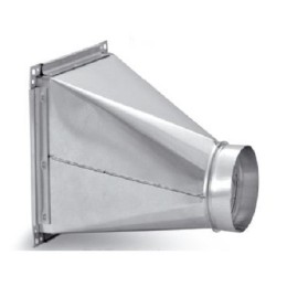 Переход 250х200/150 из оцинкованной стали 0,5 мм